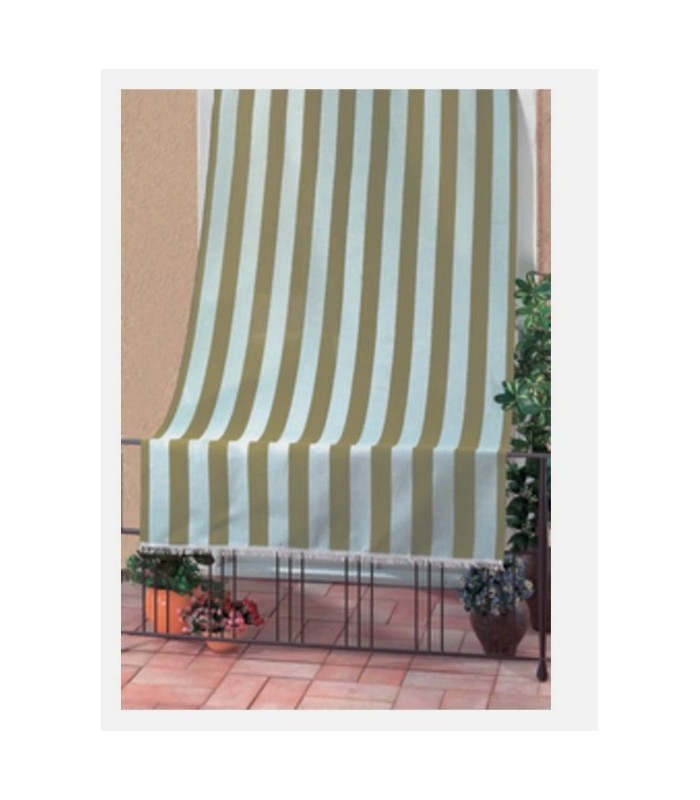 TENDA DA SOLE RIO PER ESTERNO BALCONE TERRAZZO VERANDA TELO RIGATO IMPERMEABILE - 2