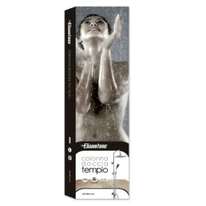 COLONNA DOCCIA TEMPIO CROMO DIANHYDRO CON SOFFIONE QUADRO E DOCCETTA MONOGETTO 110-1701