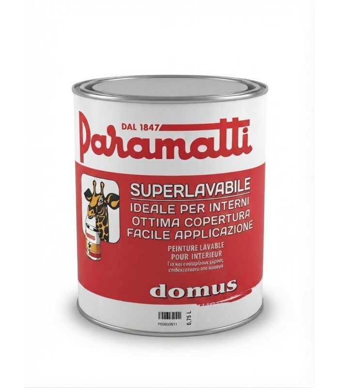 PITTURA SUPERLAVABILE PER INTERNI PARAMATTI DOMUS 0,75 LITRI - 1