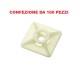 BASETTA ADESIVA BIDIREZIONALE PER FASCETTE 19X19 MM IN ABS ELEMATIC CONFEZIONE DA 100 PEZZI - 1