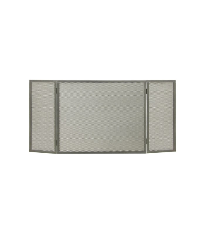 PARASCINTILLE PER CAMINETTI ANNA 3 ANTE IN FERRO GRIGIO 100XH50 CM