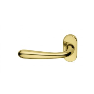 MEZZA MANIGLIA PER PORTA GOCCIA 1126 ROSETTA OVALE CROMO SATINATO MANO SINISTRA SX