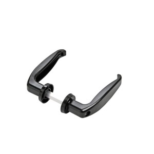 MANIGLIA PER CANCELLI COMUNELLO ART. 210 NERO IN ALLUMINIO QUADRO 8X8 DISTANZA 40-50 MM