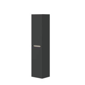 KIT COLONNA BAGNO SOSPESA DENVER LOTTO 2 ANTE 135 CM GRIGIO ANTRACITE E ROVERE