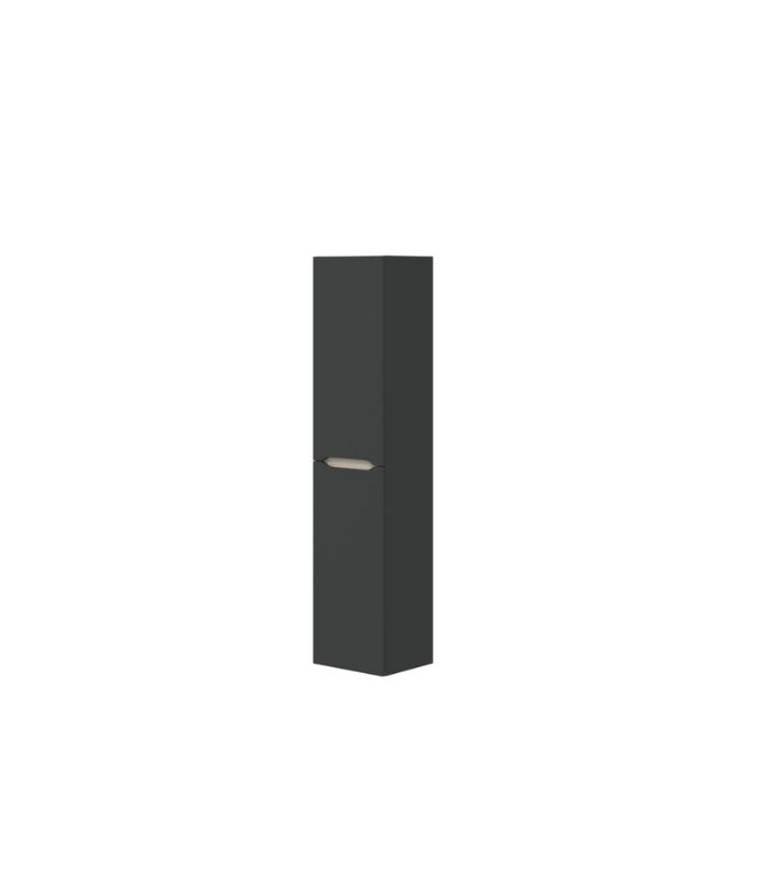 KIT COLONNA BAGNO SOSPESA DENVER LOTTO 2 ANTE 135 CM GRIGIO ANTRACITE E ROVERE