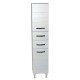 COLONNA BAGNO ANTONELLA H160 CM 2 ANTE E 2 CASSETTI - BIANCO PORTUNA