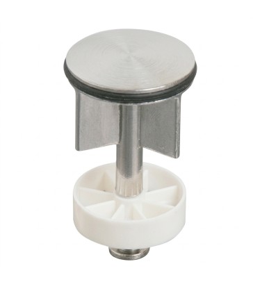 TAPPO PER PILETTA A SALTARELLO PESANTE DIAMETRO 40 MM PER LAVELLO BAGNO D 1 1/4 COPERTURA ACCIAIO INOX - 1