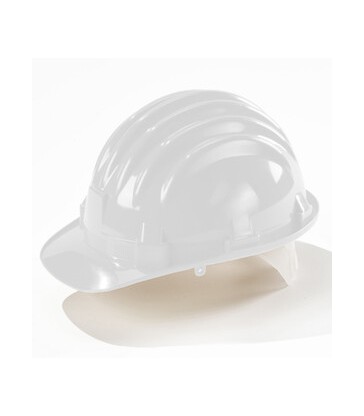 ELMETTO DI PROTEZIONE DA CANTIERE BIANCO IN POLIETILENE EN 397 CATEGORIA 3