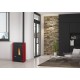 STUFA A PELLET VENTILATA LUISELLA BORDEAUX 4.8 KW EXTRAFLAME - 1