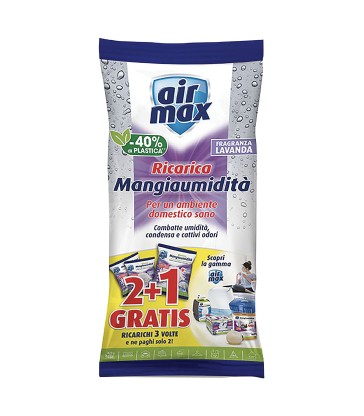 AIRMAX ASSORBIUMIDITA' RICARICA SALI LAVANDA 450G BUSTA SINGOLA