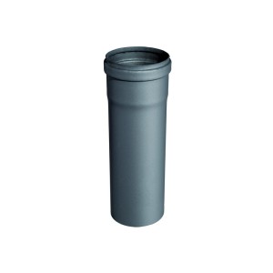 TUBO PER STUFA A PELLET SMALBO Ø 8X50 CM NERO OPACO ACCIAIO SMALTATO CONFEZIONE 2 PEZZI