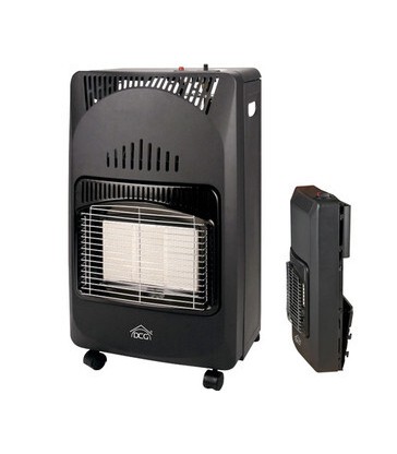 STUFA A GAS INFRAROSSI PIEGHEVOLE 4200W VALVOLA IN OTTONE 5 RUOTE - 1