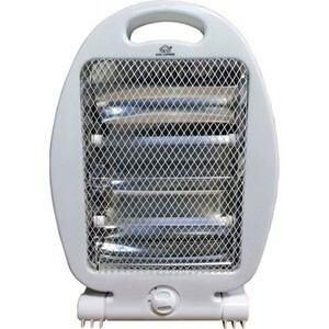 STUFA AL QUARZO 2 ELEMENTI 400/800W SA912 COLORE BIANCO CON ANTIRIBALTAMENTO