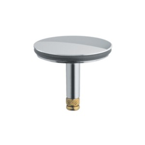 TAPPO PER PILETTA VASCA DA BAGNO STANDARD COPERTURA IN ACCIAIO INOX CON GUARNIZIONE DI TENUTA