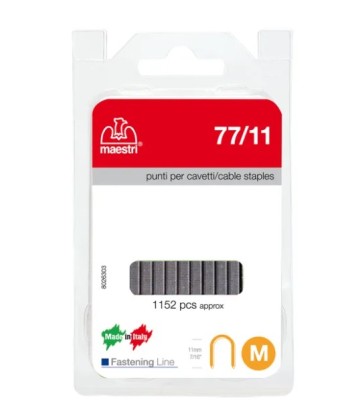 MAESTRI BLISTER PUNTI SPILLATRICE ART. 77/11 DA 1152 PEZZI - PUNTI PER CAVETTI - 1