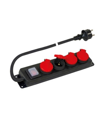 MULTIPRESA 4 PRESE SCHUKO IP44 CON CAVO 1,5 M POLYPOOL PP2508