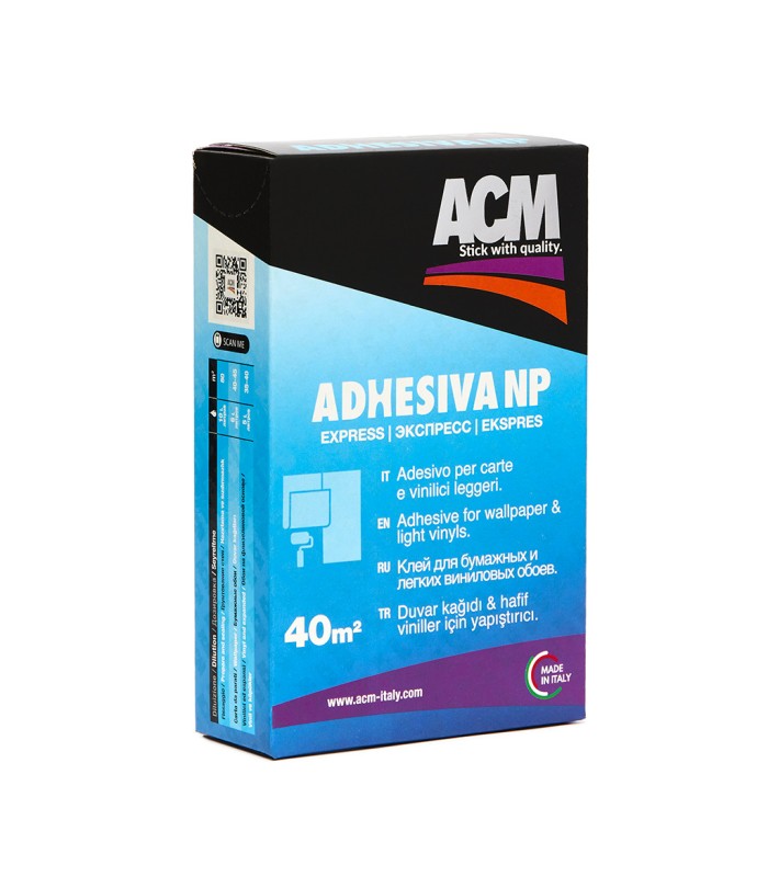 COLLA PER PARATI E VINILICI ADHESIVA N 250 G ACM - 1