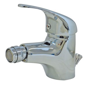 MISCELATEUR BIDET IN OTTONE CROMATO CALIPSO UTILIA CON SCARICO 1"1/4