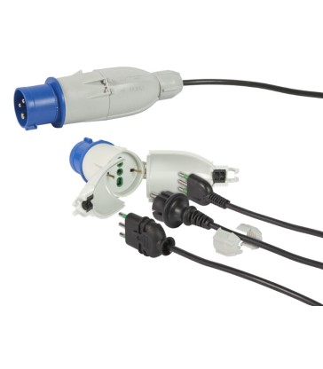 ADATTATORE CONVERTISPINA CANTIERE FME 73.020 OPTIMUS SPINA CEE 16A PRESA SCHUKO BIPASSO IP44