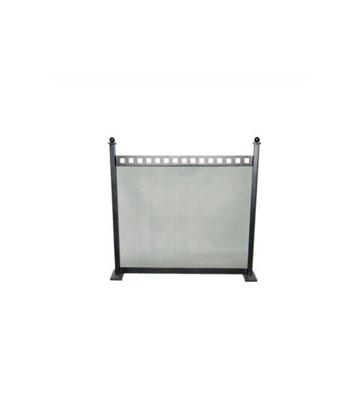 PARASCINTILLE PER CAMINO A PANNELLO ACCIAIO VERNICIATO NERO 63,5X61,5 CM