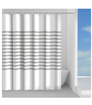 GEDY TENDA DOCCIA IN POLIESTERE PARALLELE 1321 MISURA 240X200 CM CON ANELLI