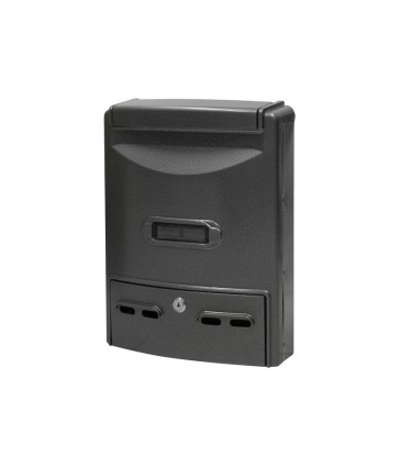 CASSETTA POSTALE CLASSICA UTILIA IN ALLUMINIO PORTARIVISTE - 290X100X385H MM - COLORE NERO