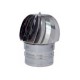 FUMAIOLO GIREVOLE A GLOBO IN ACCIAIO INOX AISI 304 TONDO ATTACCO MASCHIO Ø 15 CM