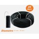TUBO CORRUGATO CON TIRAFILO D 16 MM D 20 MM ROLLO 25 M PVC PIEGHEVOLE AUTOESTINGUENTE EN61386