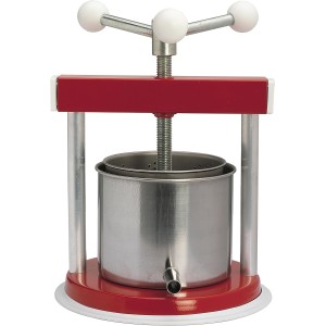 TORCHIETTO PREMITUTTO 1,5 LITRI IN ACCIAIO VERNICIATO E CESTELLO INOX