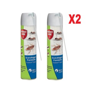 SET 2 PEZZI INSETTICIDA SCARAFAGGI E FORMICHE SBM FASTION SPRAY 400 ML AZIONE RAPIDA