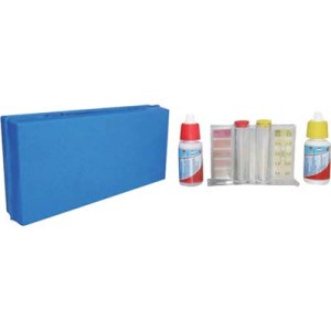 TEST ANALISI PH + CLORO A GOCCE DOMUS KIT MANUALE CON PROVETTA E REAGENTI