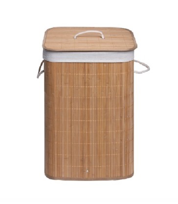 CESTO PORTABIANCHERIA RETTANGOLARE BALU' NATURALE METAFORM 122-PR11-321 BAMBÙ 80 LT