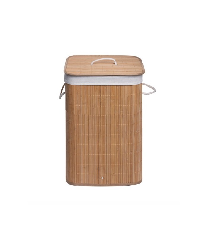 CESTO PORTABIANCHERIA RETTANGOLARE BALU' NATURALE METAFORM 122-PR11-321 BAMBÙ 80 LT