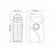 LAMPADA PORTATILE 24+1 LED RICARICABILE AC EMERGENZA BLACKOUT BIANCO VERDE - 1