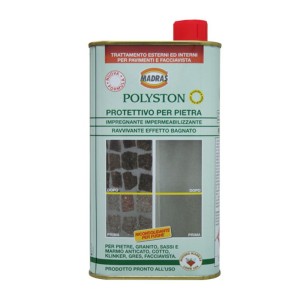 PROTETTIVO PER PIETRA POLYSTON MADRAS IMPREGNANTE IMPERMEABILIZZANTE RAVVIVANTE EFFETTO BAGNATO 1 L