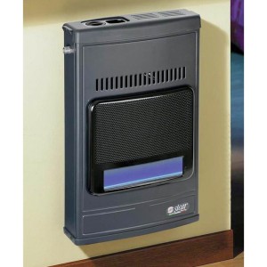 STUFA A GAS METANO ECO45 4100W INSTALLABILE A PARETE O PAVIMENTO COLORE GRIGIO