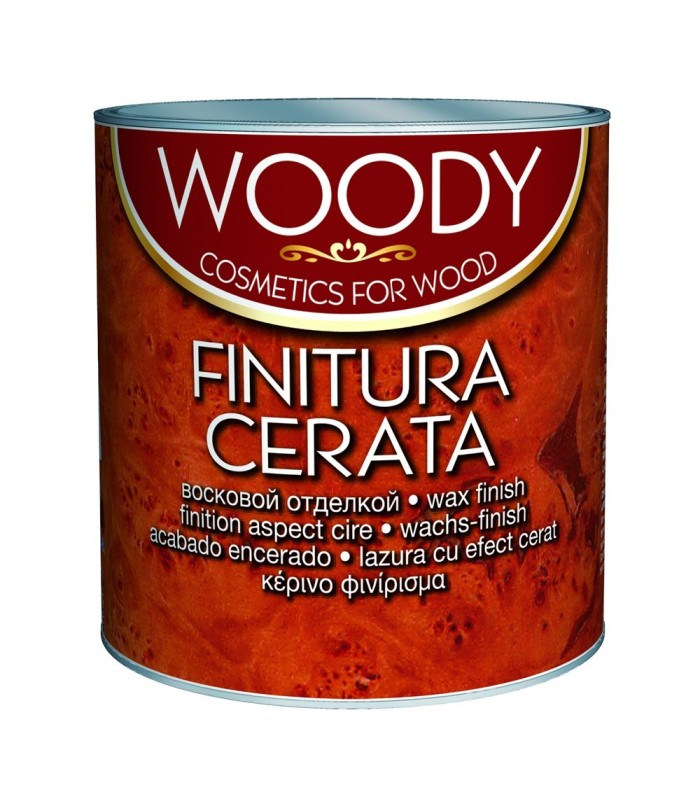 WOODY FINITURA CERATA IMPREGNANTE PROTETTIVO LEGNO PARAMATTI 0,500 ML E 2,5 LITRI - 3
