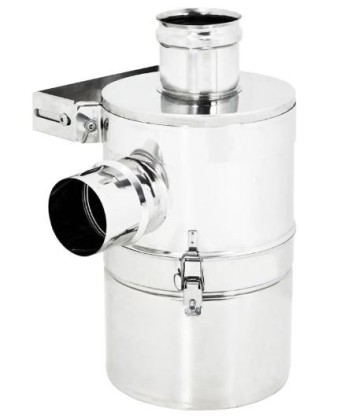 ABBATTITORE DI FULIGGINE AD ACQUA (WATER DUST COLLECTOR) - ACCIAIO INOX Ø 80 MM