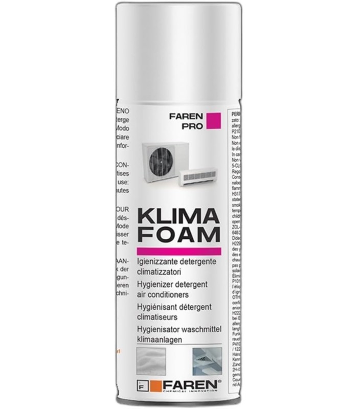 SPRAY IGIENIZZANTE PER CLIMATIZZATORI FAREN KLIMA FOAMING ML 400 SCHIUMA DETERGENTE PROFESSIONALE - 9