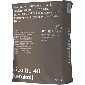 GEOLITE 40 KERAKOLL GEO-MALTA PER RIPRISTINO CALCESTRUZZO