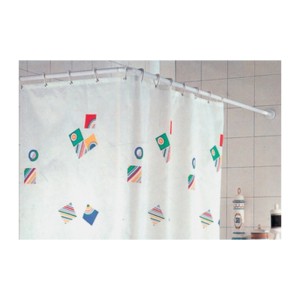 TELAIO TENDA VASCA ANGOLARE TRE LATI 80X160X80 CM BIANCO IN ALLUMINIO TUBO 25 MM