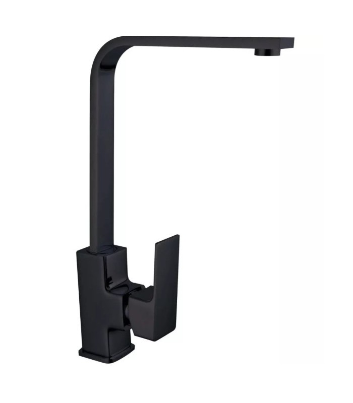 MISCELATORE LAVELLO CANNA ALTA SERIE ELEGANT NERO OPACO - 1