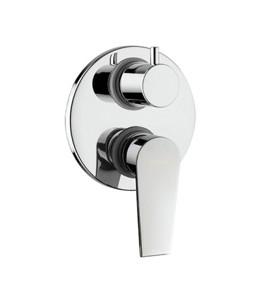 MAMOLI LOGOS MISCELATORE MONOCOMANDO INCASSO DOCCIA CON DEVIATORE CROMO - 2